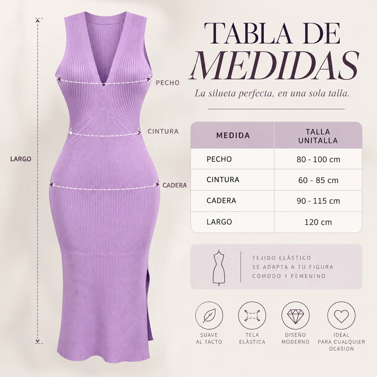 MSWD107 VESTIDO LARGO DE MUJER 15772